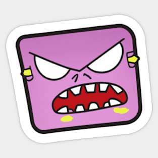 Cool Angry Sticker Sticker